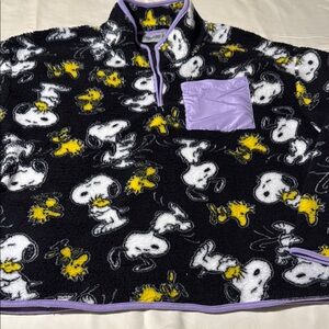Snoopy and Woodstock Fleece Pullover